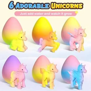 Unicorn Hatching Rainbow Eggs - Magical Gift Set for Kids