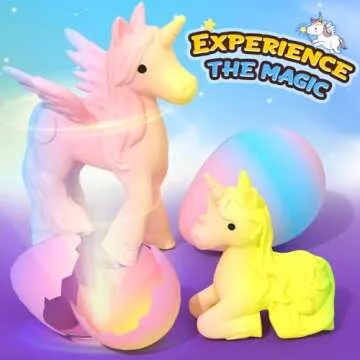 Unicorn Hatching Rainbow Eggs - Magical Gift Set for Kids