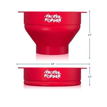 Proper Popper - Eco-Friendly Silicone Microwave Popcorn Maker