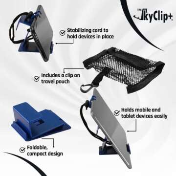 SkyClip+ Phone & Tablet Holder for Travel and Home