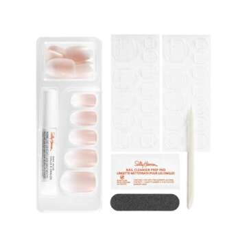 Sally Hansen Instant Cuticle Remover, 1 Fl. Oz., Pack of 1 Salon Effects Perfect Manicure Press on Nails Kit, Ombre-Lievable Bundle