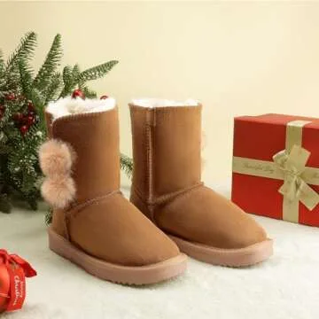 DREAM PAIRS Girls Boots - Cozy Winter Footwear for Kids