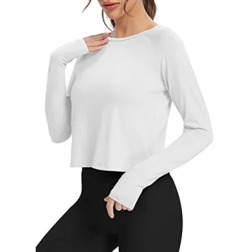 Bestisun Split Back Long Sleeve Workout Shirt
