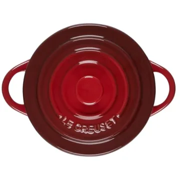 Le Creuset Mini Round Cocotte 8 oz in Cerise for Stylish Cooking