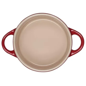 Le Creuset Mini Round Cocotte 8 oz in Cerise for Stylish Cooking