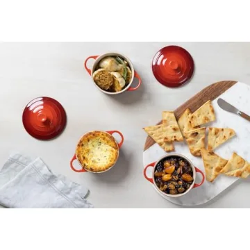 Le Creuset Mini Round Cocotte 8 oz in Cerise for Stylish Cooking