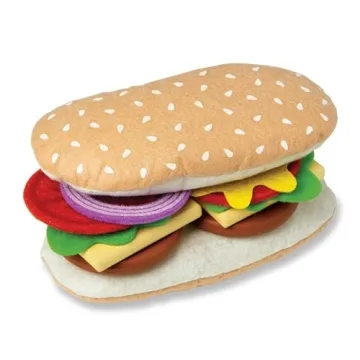 Melissa Doug Wooden Slice Stack Sandwich Counter Pretend Play