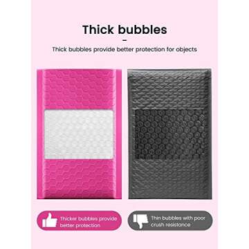 GSSSUSA Pink Bubble Mailers 4x8 Inch Shipping Solution