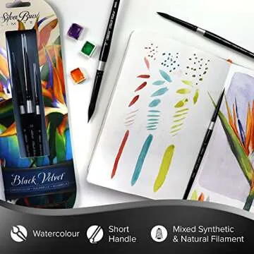 Silver Brush SLM-3099 Watercolor Brush Set for Artists