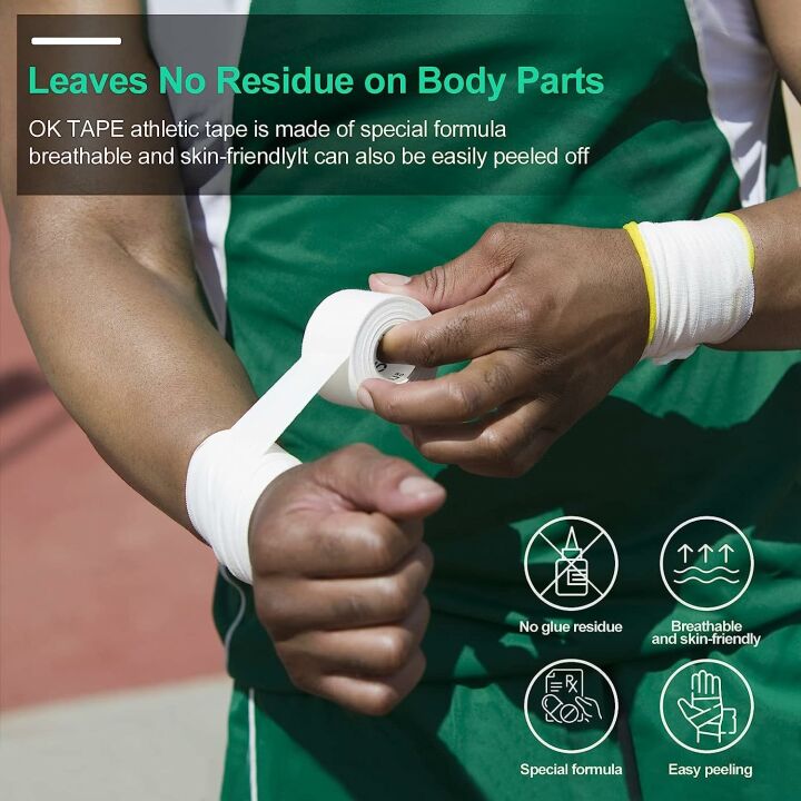 Strong Athletic Sports Tape for Athletes - 4 Rolls