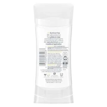 Dove 0% Aluminum Deodorant Stick Non-irritating Deodorant for Underarm Care Coconut and Pink Jasmine Kindest Aluminum Free Deodorant 2.6 oz