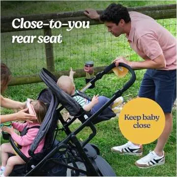 Graco Ready2Grow 2.0 Double Stroller Features Bench Seat and Standing Platform Options, Rafa
