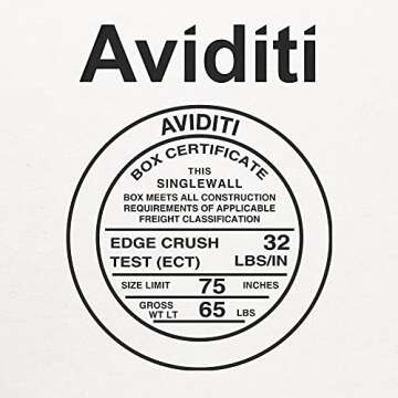 Aviditi Small Shipping Boxes 25-Pack for Packing, Moving