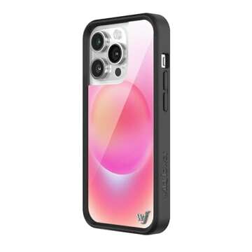 Wildflower Cases - Hot Pink Aura Case for iPhone 14 Pro | Unique Handcrafted Protection