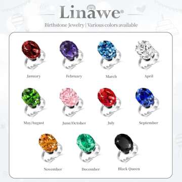Linawe Turquoise Green Cubic Zirconia Ring for Women