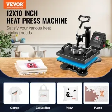 VEVOR 12x10 Inch Digital Heat Press for All Crafts