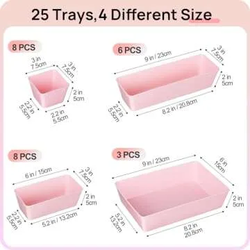 Vtopmart 25 PCS Drawer Organizers for Every Room