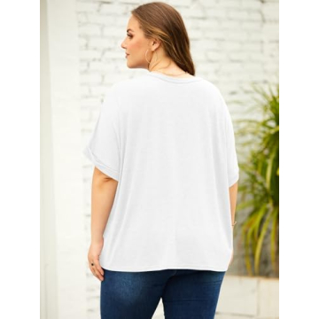 Langwyqu Women’s Trendy Oversized T-shirt for Summer Comfort