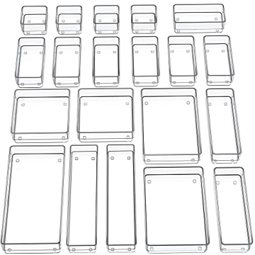 Smartake Drawer Organizers: 20-Piece Set for All Spaces