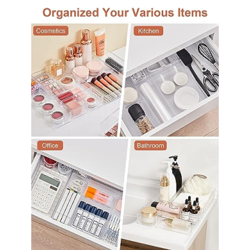 Smartake Drawer Organizers: 20-Piece Set for All Spaces