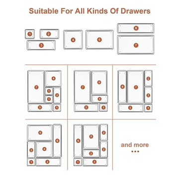 Smartake Drawer Organizers: 20-Piece Set for All Spaces