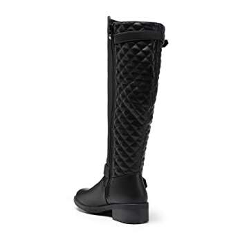DREAM PAIRS Women's Knee-High Boots Comfortable Chunky Block Heel Round Toe Side Zipper Riding Fashi...
