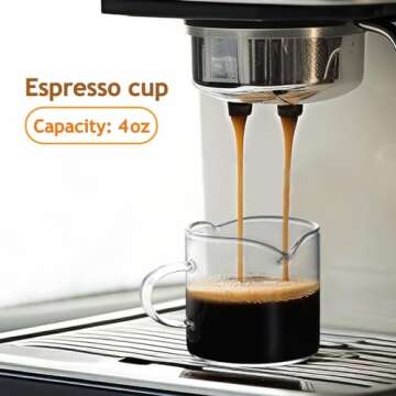 Coffee Elegance: Unique 4oz Espresso Cups Set of 2