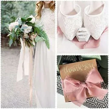 Elegant Chiffon Ribbon Set for Weddings and Crafts