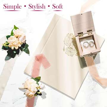 Elegant Chiffon Ribbon Set for Weddings and Crafts