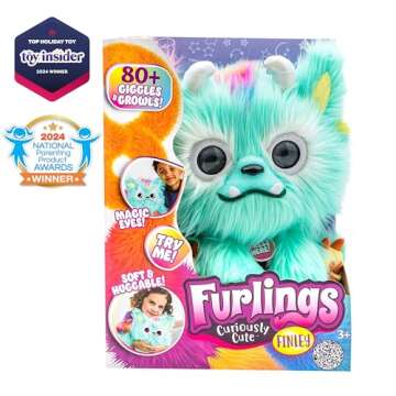 Furlings Finley - 13" Interactive Plush Toy with 80+ Sounds & Animations for Children