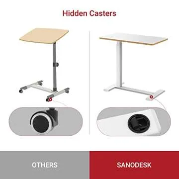 Versatile SANODESK Adjustable Overbed Table for Home Use