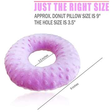 Ear Piercing Pillows for Side Sleeper with Ear Hole CNH Piercing Pillows Support Head Ear Pain Relie...