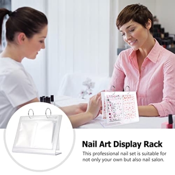 Minkissy Nail Art Sticker Storage Book Organizer Display