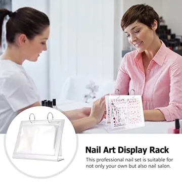 Minkissy Nail Art Sticker Storage Book Organizer Display