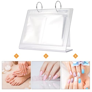 Minkissy Nail Art Sticker Storage Book Organizer Display