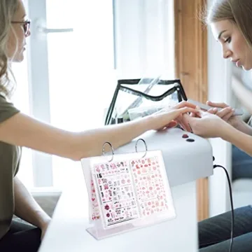 Minkissy Nail Art Sticker Storage Book Organizer Display