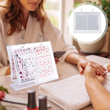 Minkissy Nail Art Sticker Storage Book Organizer Display