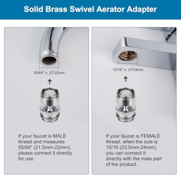 Hibbent Faucet Adapter Kit - Connect Garden Hose Easily