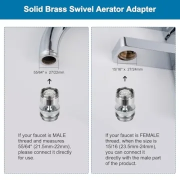 Hibbent Faucet Adapter Kit - Connect Garden Hose Easily