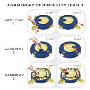 KADTC Dog Puzzle Toy Brain Mental Stimulation Mentally Stimulating Puppy Treat Dispensing Food Feeder Dispenser Advanced Level 3 2 1 Interactive Games for Small/Medium/Large Aggressive Chewers Breed