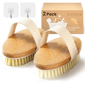 Metene Shower Brush Set for Exfoliation and Massage