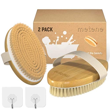 Metene Shower Brush Set for Exfoliation and Massage