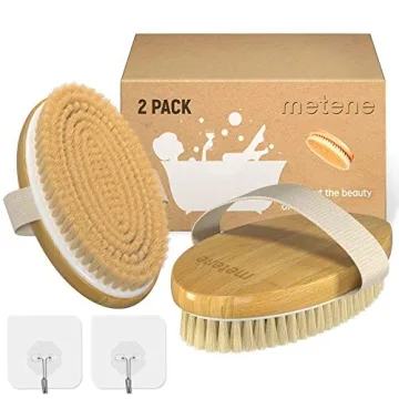 Metene Shower Brush Set for Exfoliation and Massage