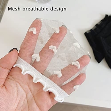 Stylish Women's Ruffle Socks - Sheer Ankle Fashion