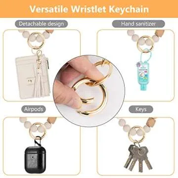 KNGITRYI Slim RFID Wallet Keychain for Men Women