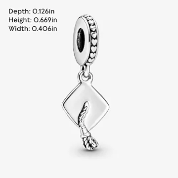 PANDORA Graduation Cap Dangle Charm for Moments Bracelets