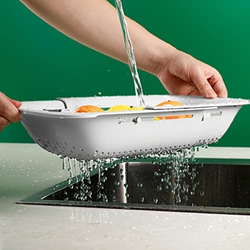 Retractable Kitchen Colander Strainer for Easy Cooking