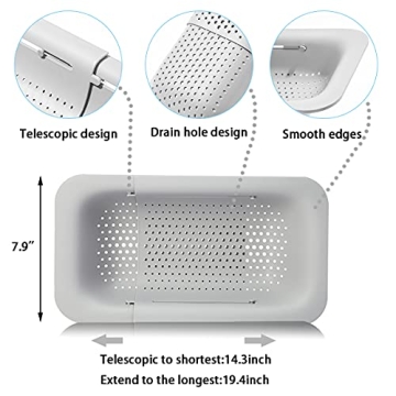 Retractable Kitchen Colander Strainer for Easy Cooking