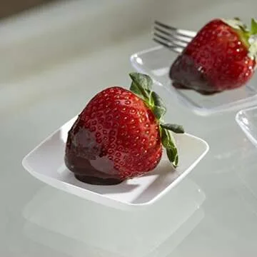 Mozaik 48-Piece Disposable Mini Appetizer Set for Elegant Gatherings