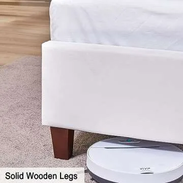 Elegant Jocisland Velvet Bed Frame King Size - No Box Spring Needed